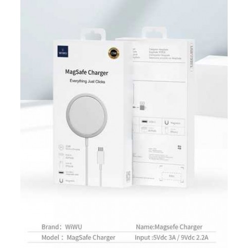 Бездротова зарядка Wiwu W012 15W Wireless Charger /white/