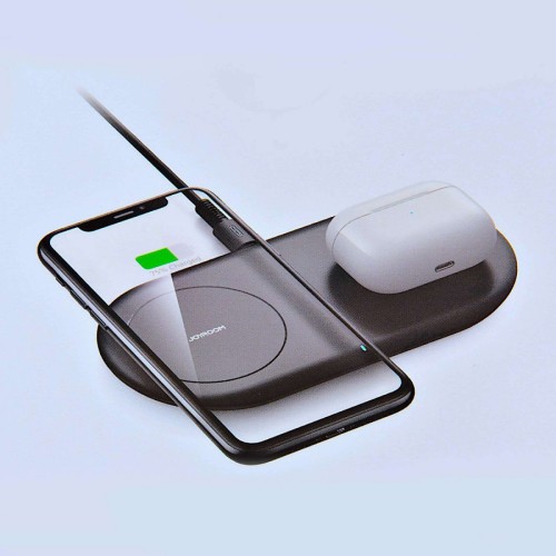 Бездротова зарядка JoyRoom 2 in 1 Make simple RJ-A26 /black/