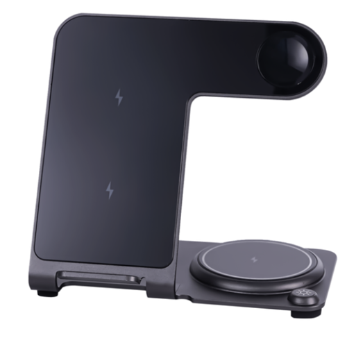 Бездротова зарядка стенд Smart 3 in 1 Y91 15W /black/