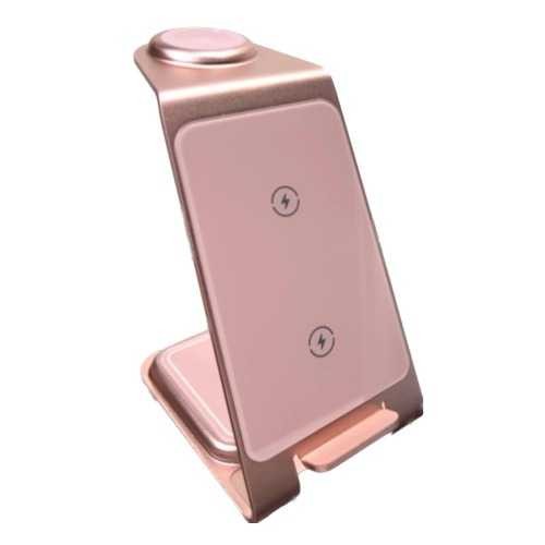 Бездротове зарядка стенд Smart Pure Metal WL /pink/