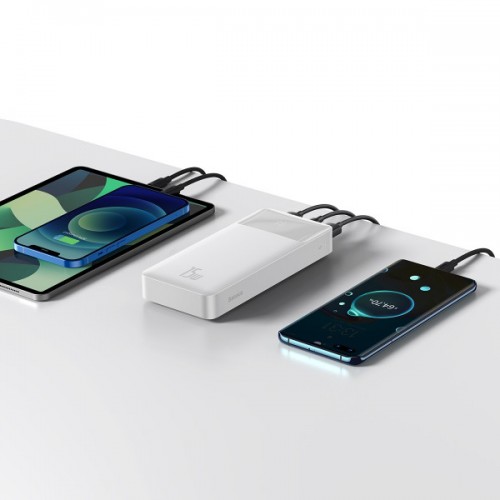 Зовнішній аккумулятор Power Bank Baseus Bipow Digital 20000mAh 15W /white/