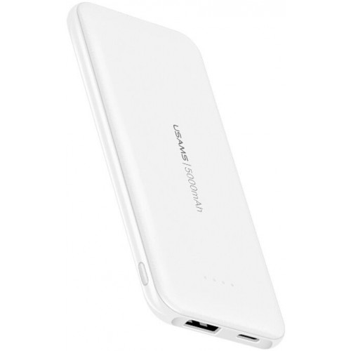 Зовнішній аккумулятор Power Bank Usams Ultra-Slim 5000mAh BP33 /white/