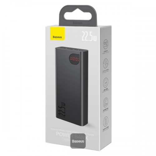 Зовнішній акумулятор Power Bank Baseus Adaman Metal 20000mAh 22.5W /black/
