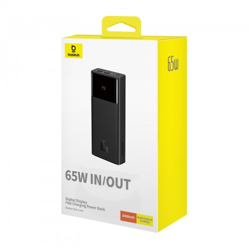 Зовнішній акумулятор Power Bank Baseus Star-Lord 30000mAh 65W /black/