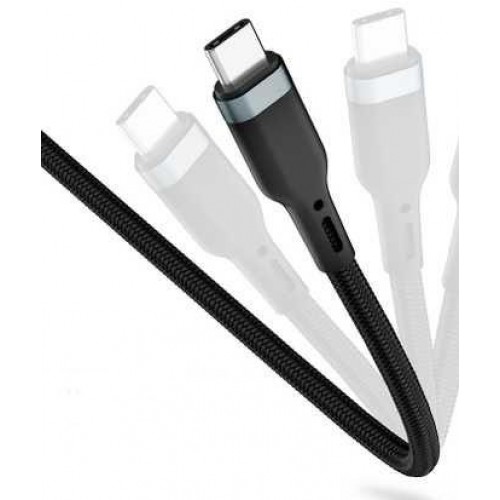 USB кабель Type-C to Lightning 300cm Wiwu Platinum /black/ PT04
