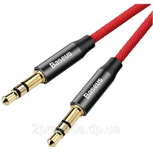 Аудио кабель Baseus Yiven 1M AUX Audio (папа-папа) /red black/