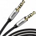 Аудио кабель Baseus Yiven 1M AUX Audio (папа-папа) /silver black/