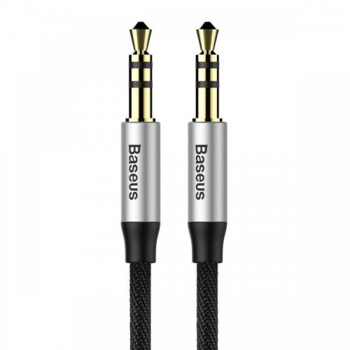 Аудио кабель Baseus Yiven 1M AUX Audio (папа-папа) /silver black/