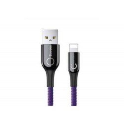 USB кабель Lightning 100cm Baseus C shaped Power-off 2.4A /purple/