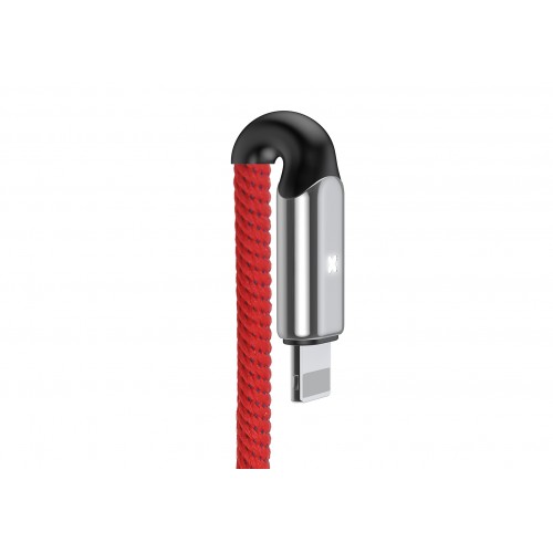 USB кабель Lightning 100cm Baseus C shaped Power-off 2.4A /red/