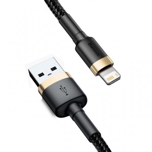 USB кабель Lightning 100cm Baseus Cafule 2A /black gold/