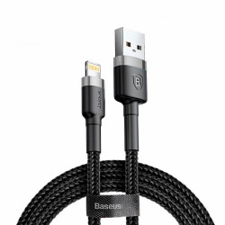 USB кабель Lightning 100cm Baseus Cafule 2A /black gray/