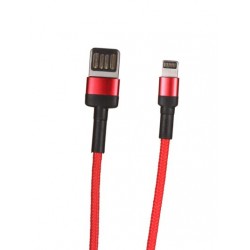 USB кабель Lightning 100cm Baseus Cafule 2A /black red/