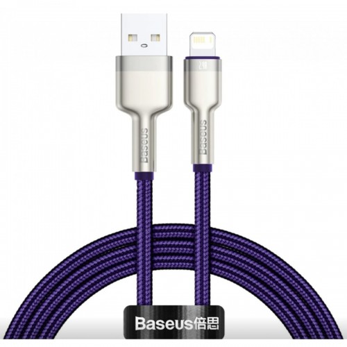 USB кабель Lightning 100cm Baseus Cafule Metal 2.4A /purple/