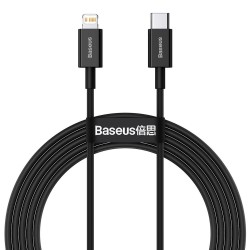 USB кабель Lightning 100cm Baseus Superior Series Fast 2.4A /black/