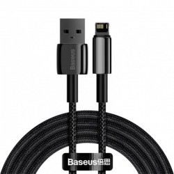 USB кабель Lightning 100cm Baseus Tungsten Gold Fast 2.4A /black/