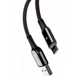 USB кабель Lightning 100cm Baseus  X-shaped series 2.4A /black/