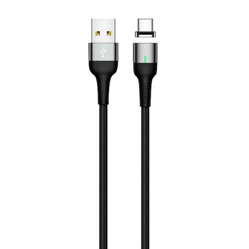 USB кабель Lightning 100cm Usams Magnetic U28 /black/