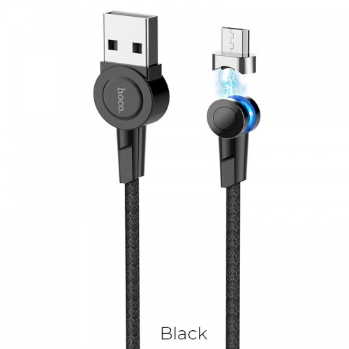 USB кабель Lightning 120cm Hoco S8 Magnetic /black/
