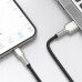 USB кабель Lightning 200cm Baseus Cafule Metal 2.4A /black/