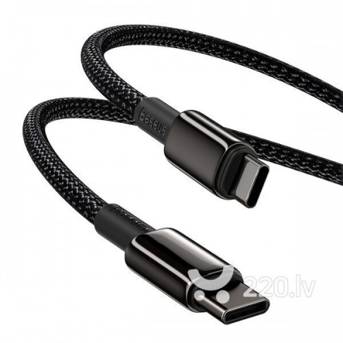 USB кабель Lightning 200cm Baseus Tungsten Gold Fast 2.4A /black/