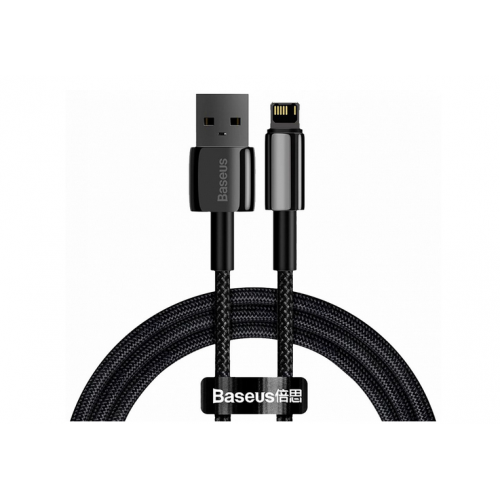 USB кабель Lightning 200cm Baseus Tungsten Gold Fast 2.4A /black/