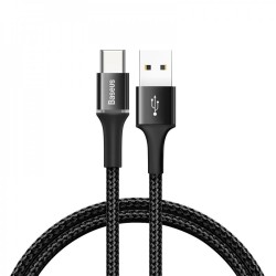 USB кабель Type-C Baseus Horizontal Quick 3A 1M /black/