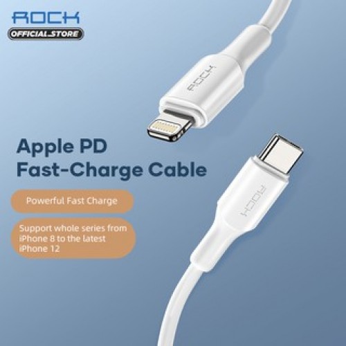 USB кабель Type-C to Lightning 100cm Rock Z18 20W /white/