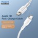 USB кабель Type-C to Lightning 100cm Rock Z18 20W /white/