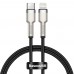 USB кабель Type-C to Lightning Baseus Cafule Metal 2m 20W /black/