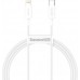 USB кабель Type-C to Lightning Baseus Superior Series 20w 1m /white/