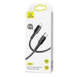 USB кабель Type-C to Lightning Usams U42 1m 30W /black/