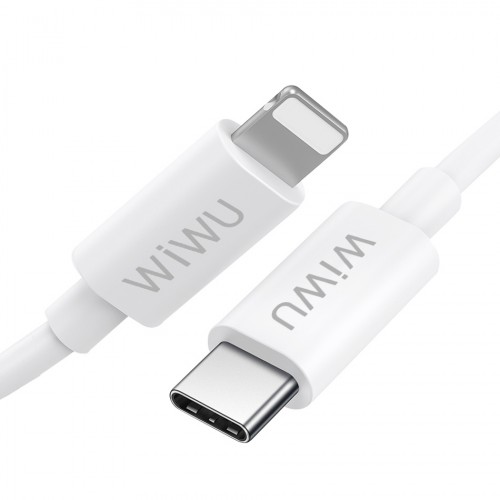 USB кабель Type-C/USB to Lightning Wiwu G90 1m 20W /white/