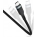 USB кабель USB-C to Lightning 200cm Wiwu Platinum /black/ PT04
