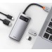 Перехідник Baseus Metal Gleam 4in1 HUB Docking Station /gray/
