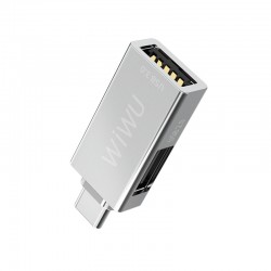 Перехідник USB-C Wiwu T02 /silver/