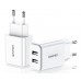 Мережева зарядка Usams T13 Dual USB /white/ CC067