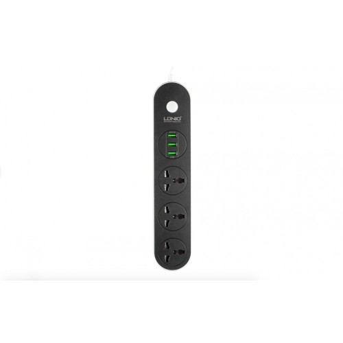 Мережевий фильтр Ldnio sc3301 1.6m 3 USB Smart Charger /black/