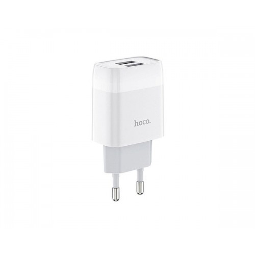Зарядний пристрій HOCO C73A Glorious dual port charger /white/