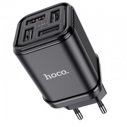 Зарядний пристрій Hoco C84A Resolute 3,4A 4USB /black/