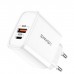 Зарядний пристрій Usams Type-C + USB 18W /white/ T15